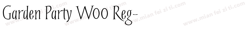 Garden Party W00 Reg字体转换
